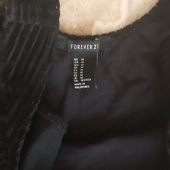 Forever 21 velvet black bodysuit - Picture 4 of 4